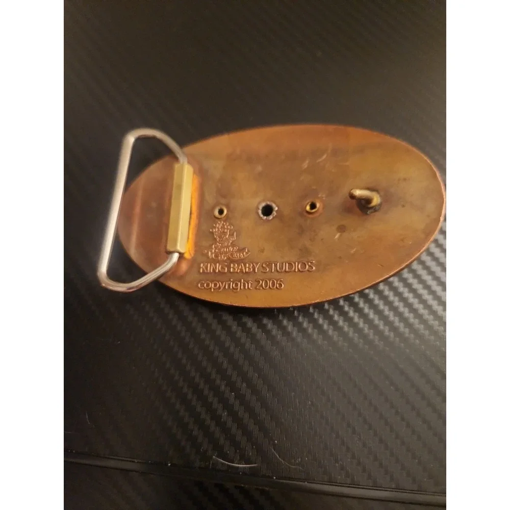 Rare Vintage King Baby Studios Brass Belt Buckle From 2006 203 grams